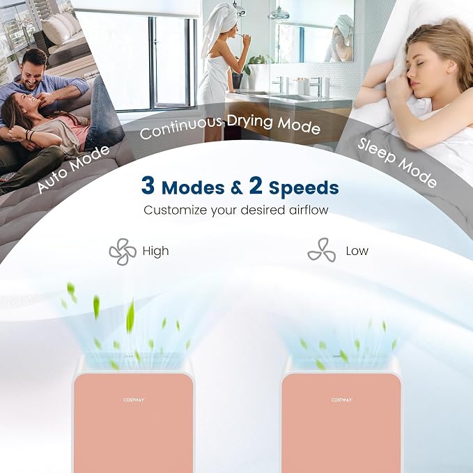 2500 Sq. Ft Dehumidifier for Basement, 32 Pints Portable Quiet Dehumidifier for Bedroom Bathroom with Sleep Mode, 24H Timer