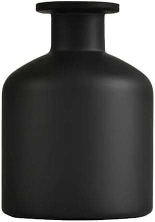 250ml Frosted Black Empty Glass Reed Diffuser Bottles,Refillable Diffuser Bottle for Essential Oils,Aromatherapy Container