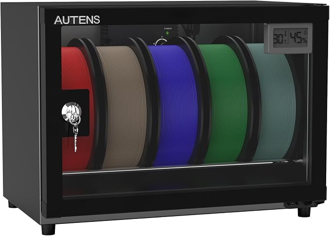 25L 3D Printer Filament Dehumidifier Storage Cabinet Box, Holds 5 Rolls with Humidity Control for Filament Storage, product