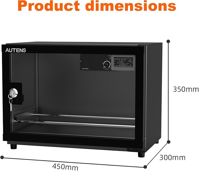 25L 3D Printer Filament Dehumidifier Storage Cabinet Box, Holds 5 Rolls with Humidity Control for Filament Storage, alternate