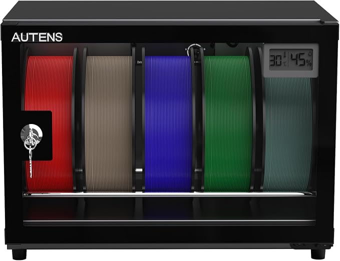 25L 3D Printer Filament Dehumidifier Storage Cabinet Box, Holds 5 Rolls with Humidity Control for Filament Storage, alternate