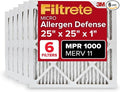 25x25x1 AC Furnace Air Filter, MERV 11, MPR 1000, Micro Allergen Defense, product image