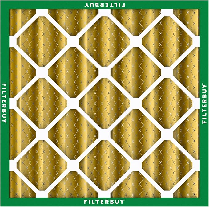 25x25x4 Air Filter MERV 11 Superior Pet & Allergy Defense (2-Pack), Electrostatic Pleated HVAC AC Furnace Filters