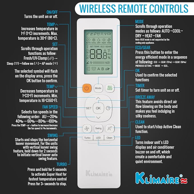 26,000 BTU 4-Zone 23 SEER2 Wall Mounted Mini Split Heat Pump System w/All Inclusive Installation Kits (4x 6,000 BTU) - R454B