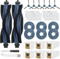 26 PCS Replacement Parts Fit fot Omni C20 Robot Vacuum Cleaner Accessories Kit, 2 Main Roller Brushs 4 Filters 6 Dust
