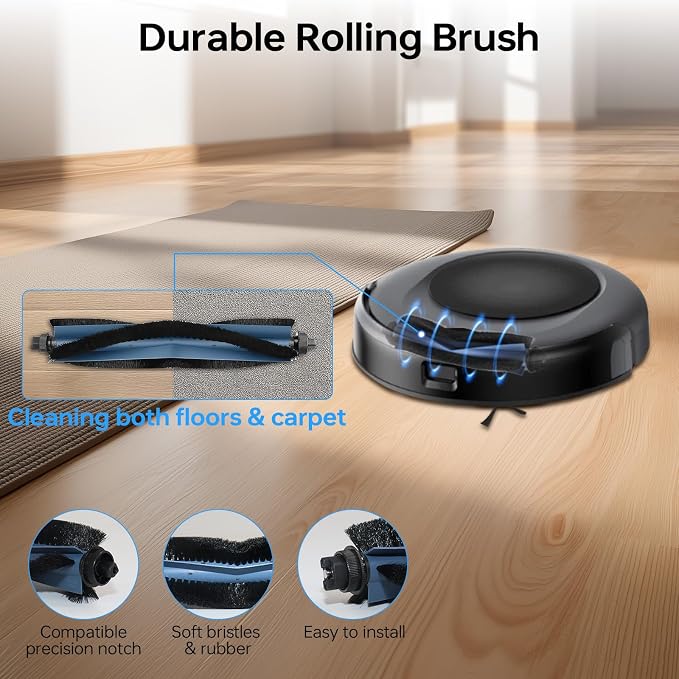 26 PCS Replacement Parts Fit fot Omni C20 Robot Vacuum Cleaner Accessories Kit, 2 Main Roller Brushs 4 Filters 6 Dust