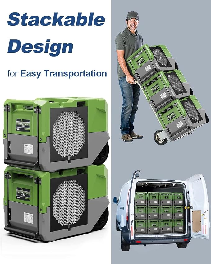264 PPD LGR Commercial Dehumidifier with Pump, Up to 3,000 Sq.Ft Industrial Dehumidifier, Portable, for Water Damage