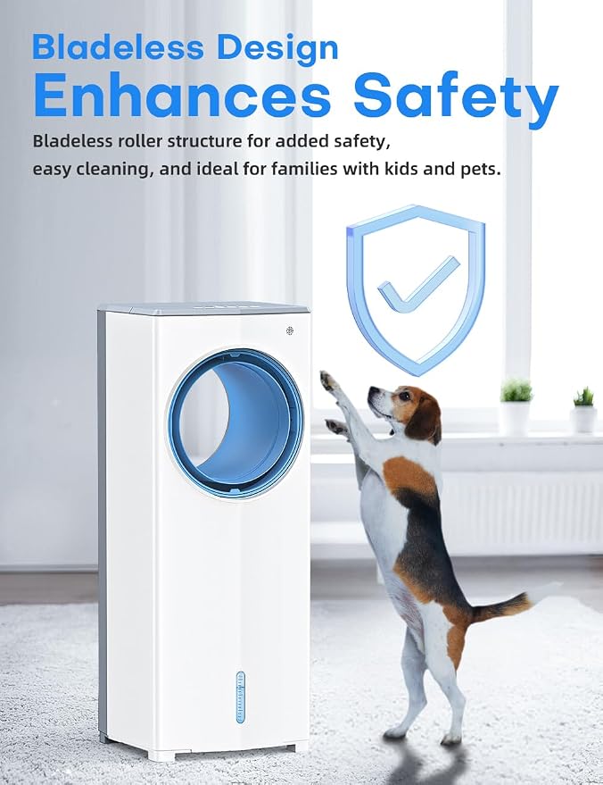 27 INCH Evaporative Air Cooler, Windowless Swamp Cooler Portable Air Conditioners w/Normal/Natural/Sleep/Cooling Mode,3