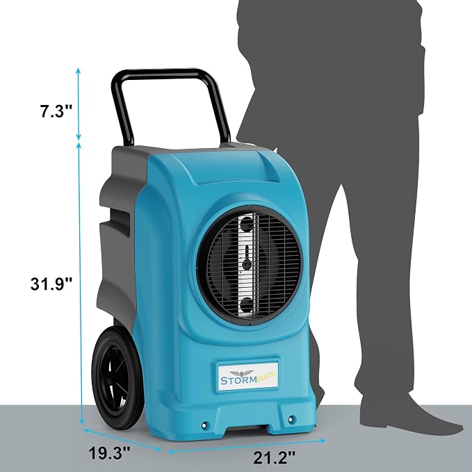 270 Pints Commercial Dehumidifiers Smart Wi-Fi with Pump, Up to 3,000 Sq.Ft Coverage for Large Room or Basements, alternate