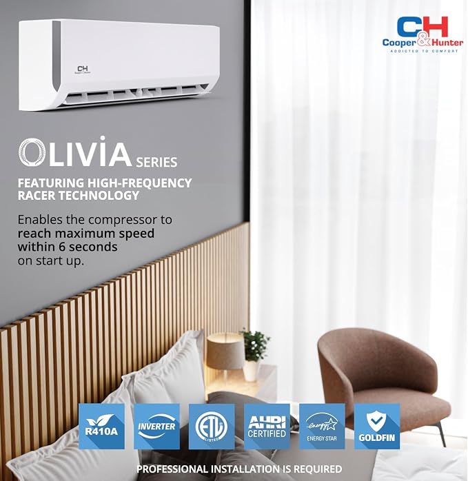 28,000 BTU, 3 Zone 9000 9000 9000 BTU, 24.6 SEER2, Multi Zone Ductless Mini Split Air Conditioner Heat Pump Full Set with