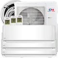28,000 BTU Tri 3-Zone 12K + 12K + 12K BTU Wall Mount Ductless Mini Split Air Conditioner & Heat Pump – 25FT