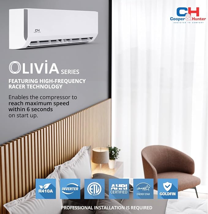 28,000 BTU Tri 3-Zone 12K + 12K + 12K BTU Wall Mount Ductless Mini Split Air Conditioner & Heat Pump – 25FT, alternate view 2
