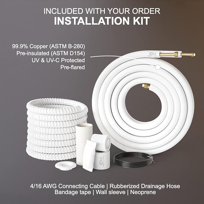 28,000 BTU Tri 3-Zone 12K + 12K + 12K BTU Wall Mount Ductless Mini Split Air Conditioner & Heat Pump – 25FT, alternate view 4