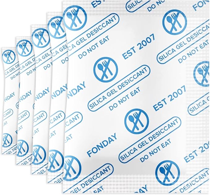 2g x 2500 Packs Food Grade Silica Gel Desiccants Packs Moisture Absorbers Dehumidifier for Food Storage