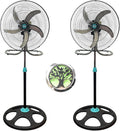 2in1 Aromatherapy Diffuser Fan 2 Packs 18inch 2in1 Stand/Floor Fan Metal 5 Blades 3 Speeds Oscillation Adjustable Heights for
