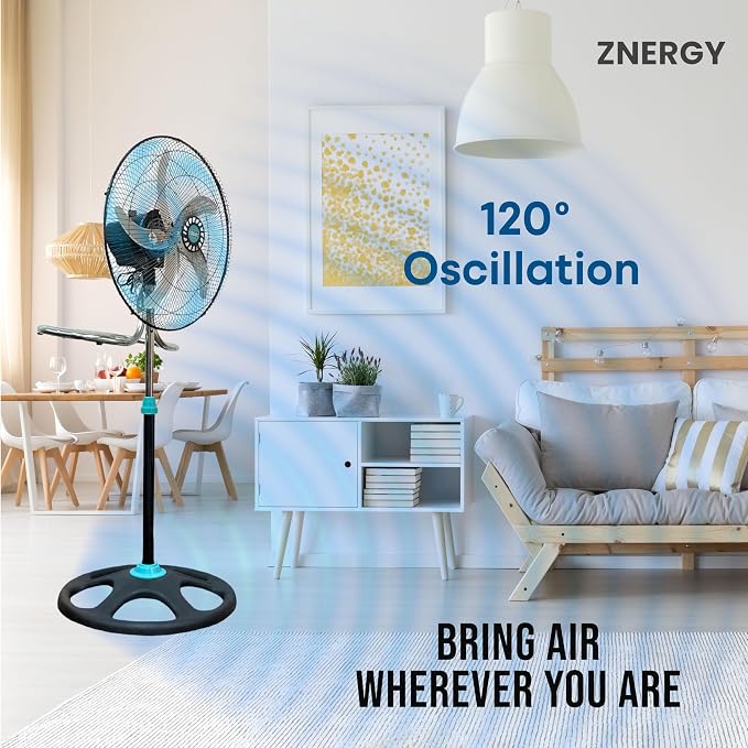 2in1 Aromatherapy Diffuser Fan 2 Packs 18inch 2in1 Stand/Floor Fan Metal 5 Blades 3 Speeds Oscillation Adjustable Heights for