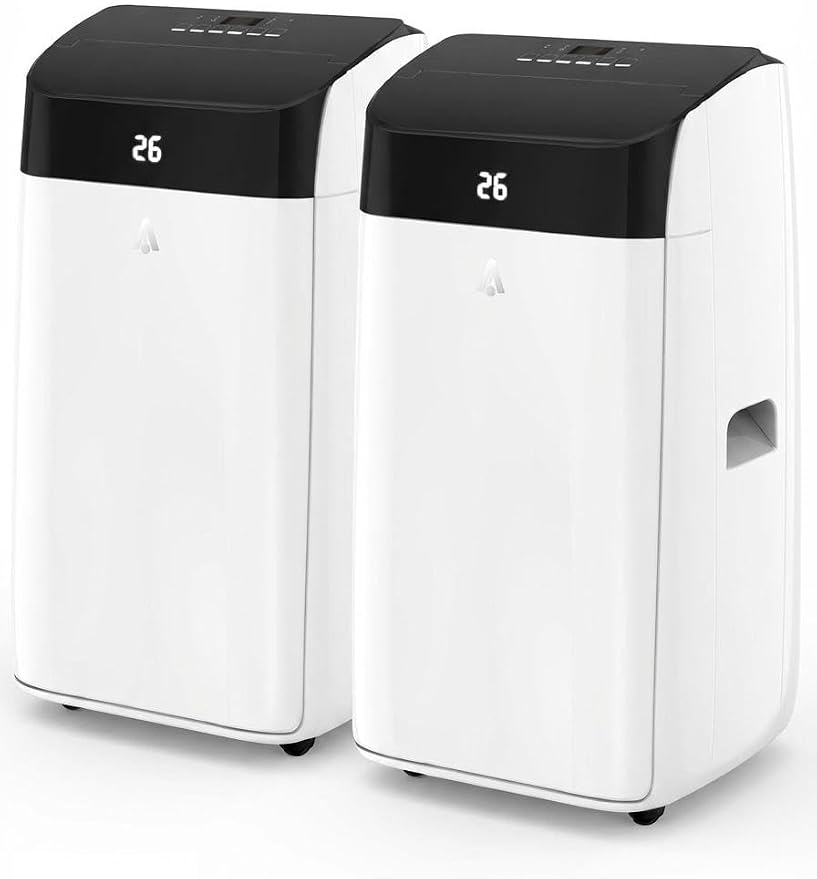 2PCS 14000 BTU Portable Air Conditioner, Cools Up to 750 Sq.ft, 3-in-1 Quiet AC Unit with Cooling Dehumidifier Fan, Remote