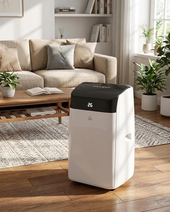 2Pcs 14000 BTU Portable Air Conditioner, Indoor AC Unit with Remote Control & Dehumidifier, Cools Up to 750 Sq. Ft., 3-in-1