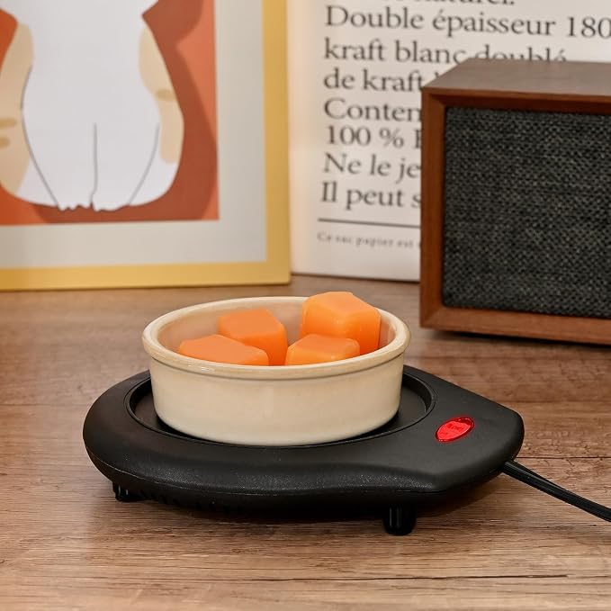 2Pcs Candle Warmer Plate and Mug Warmer for Large Jar, Safely Releases Scents Without a Flame, alternate product view 5