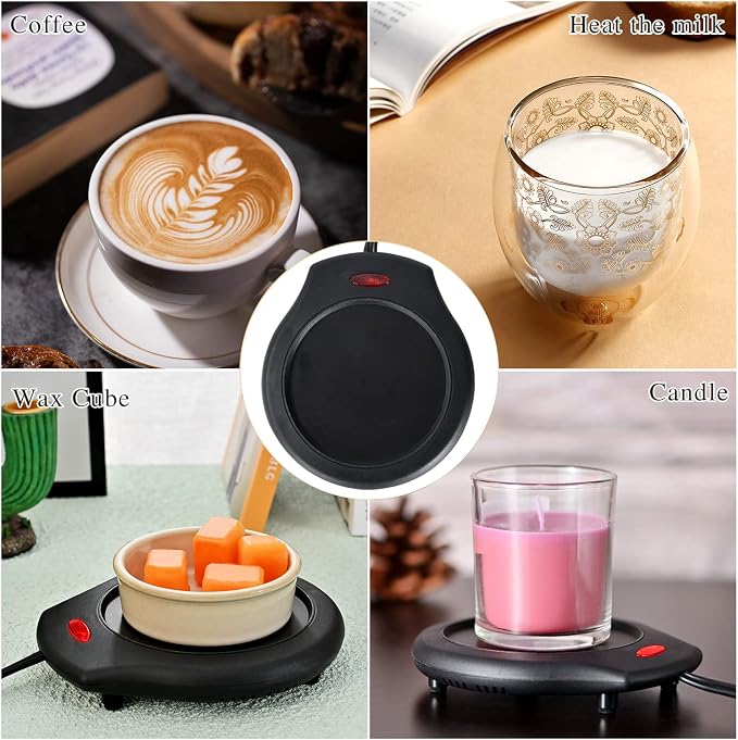2Pcs Candle Warmer Plate and Mug Warmer for Large Jar, Safely Releases Scents Without a Flame, alternate product view 6