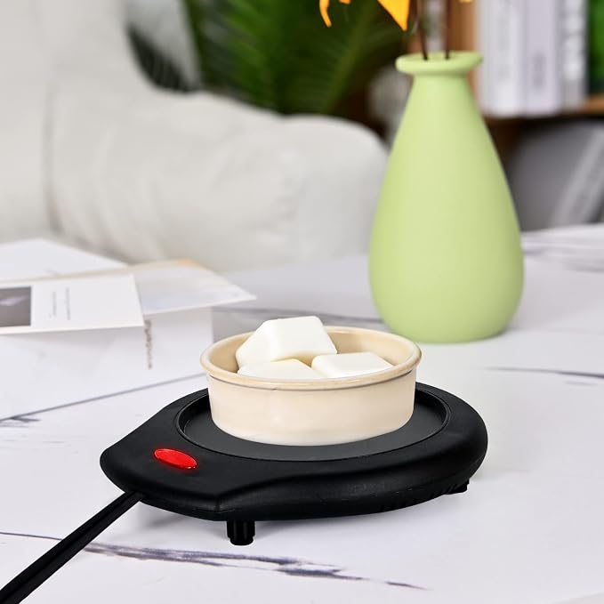 2Pcs Candle Warmer Plate and Mug Warmer for Large Jar, Safely Releases Scents Without a Flame, alternate product view 7