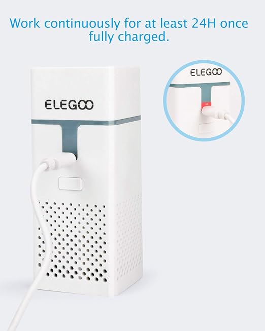 2PCS Mini Air Purifier with Activated Carbon Filter and Universal Adaptor for LCD/DLP/MSLA Resin 3D Printer, alternate