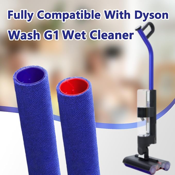 2Pcs Replacement Roller Brushes Compatible with Wash G1 Vacuum Cleaner,Double Drum Brush Attachments,2 Brush Rollers