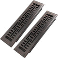 2x10 Inches 2 Pack Heavy Duty Walkable Floor Register Easy Adjust Air Supply Lever Floor Vents - Seattle Design - Vent Cover