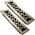2x10 Inches Air Floor Vents Register Ease Adjust Air Flow Savannah Design-Heavy Duty Walkable Steel Decorative Vent Covers