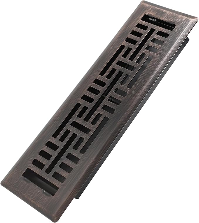2x10 Inches Heavy Duty Walkable Floor Register Easy Adjust Air Supply Lever Floor Vents - Seattle Design - Vent Cover for