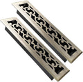 2x12 Inches Air Floor Vents Register Ease Adjust Air Flow Savannah Design-Heavy Duty Walkable Steel Decorative Floor Vent for