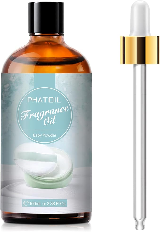 3.38FL.OZ Baby Powder Fragrance Oils for Aromatherapy, Essential Oils for Diffusers for Home, Perfect for Diffuser, product