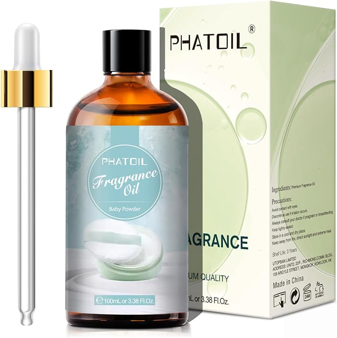 3.38FL.OZ Baby Powder Fragrance Oils for Aromatherapy, Essential Oils for Diffusers for Home, Perfect for Diffuser, alternate