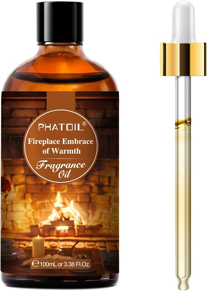 3.38FL.OZ Fireplace Embrace of Warmth Fragrance Oils for Aromatherapy, Essential Oils for Diffusers for Home, product image