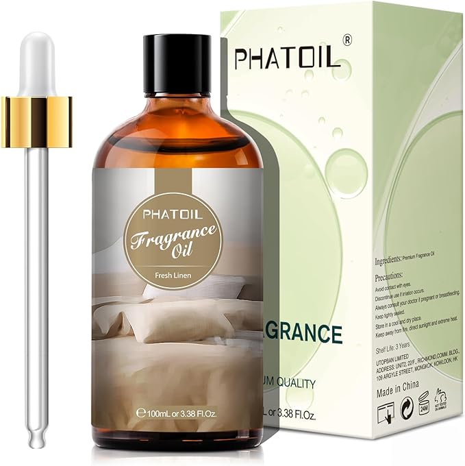 3.38FL.OZ Fresh Linen Fragrance Oils for Aromatherapy, Essential Oils for Diffusers for Home, Perfect for Diffuser, alternate
