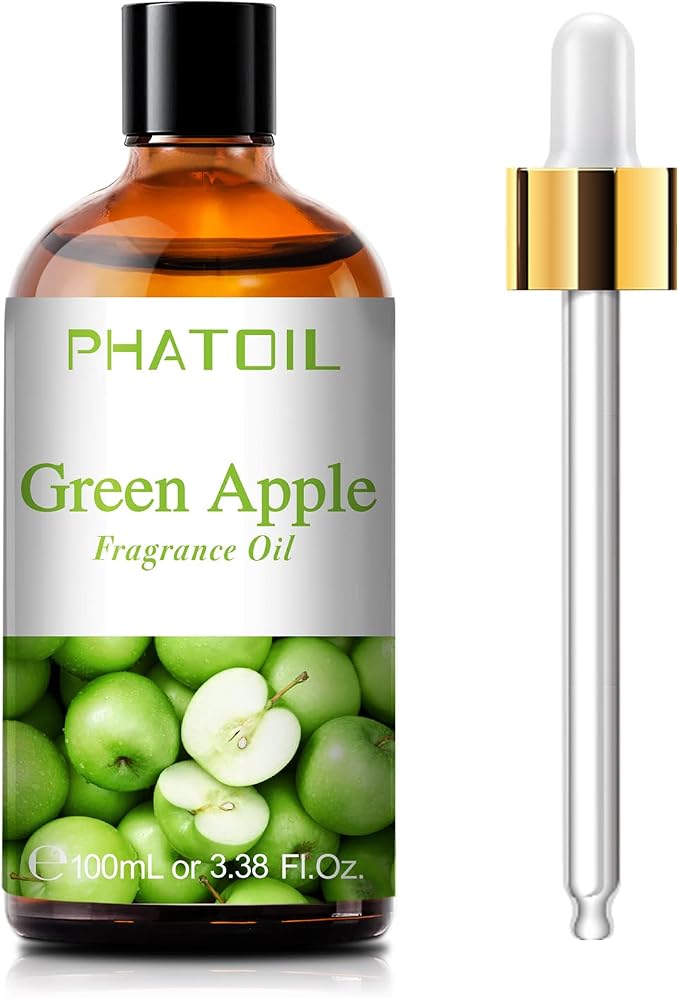 3.38FL.OZ Green Apple Fragrance Oils for Aromatherapy, Essential Oils for Diffusers for Home, Perfect for Diffuser, Yoga