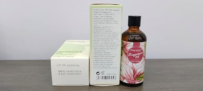 3.38FL.OZ Japanese Magnolia Fragrance Oils for Aromatherapy, Essential Oils for Diffusers for Home, Perfect for Diffuser