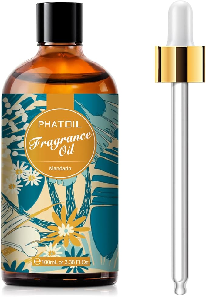 3.38FL.OZ Mandarin Fragrance Oils for Aromatherapy, Essential Oils for Diffusers for Home, Perfect for Diffuser, product