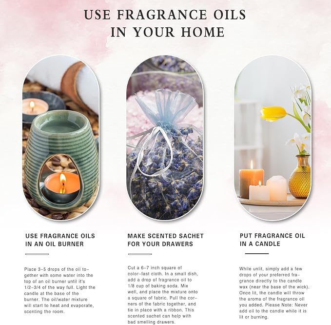 3.38FL.OZ Mandarin Fragrance Oils for Aromatherapy, Essential Oils for Diffusers for Home, Perfect for Diffuser, alternate