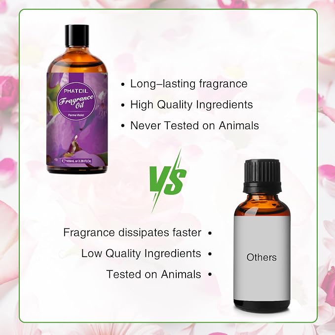 3.38FL.OZ Parma Violet Fragrance Oils for Aromatherapy, Essential Oils for Diffusers for Home, Perfect for Diffuser