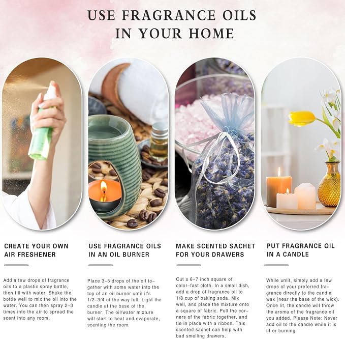 3.38FL.OZ Parma Violet Fragrance Oils for Aromatherapy, Essential Oils for Diffusers for Home, Perfect for Diffuser