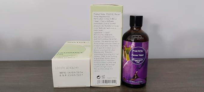3.38FL.OZ Parma Violet Fragrance Oils for Aromatherapy, Essential Oils for Diffusers for Home, Perfect for Diffuser
