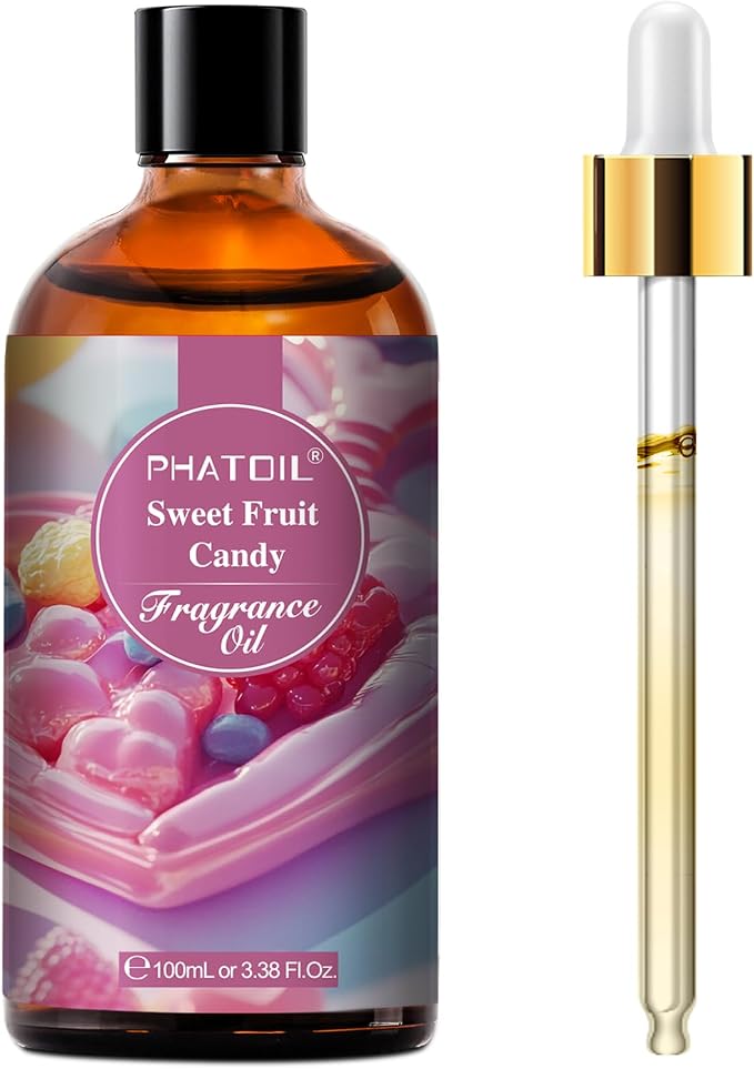 3.38FL.OZ Sweet Fruit Candy Fragrance Oils for Aromatherapy, Essential Oils for Diffusers for Home, Perfect for Diffuser