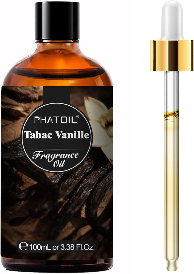 3.38FL.OZ Tabac Vanille Fragrance Oils for Aromatherapy, Essential Oils for Diffusers for Home, Perfect for Diffuser, Yoga