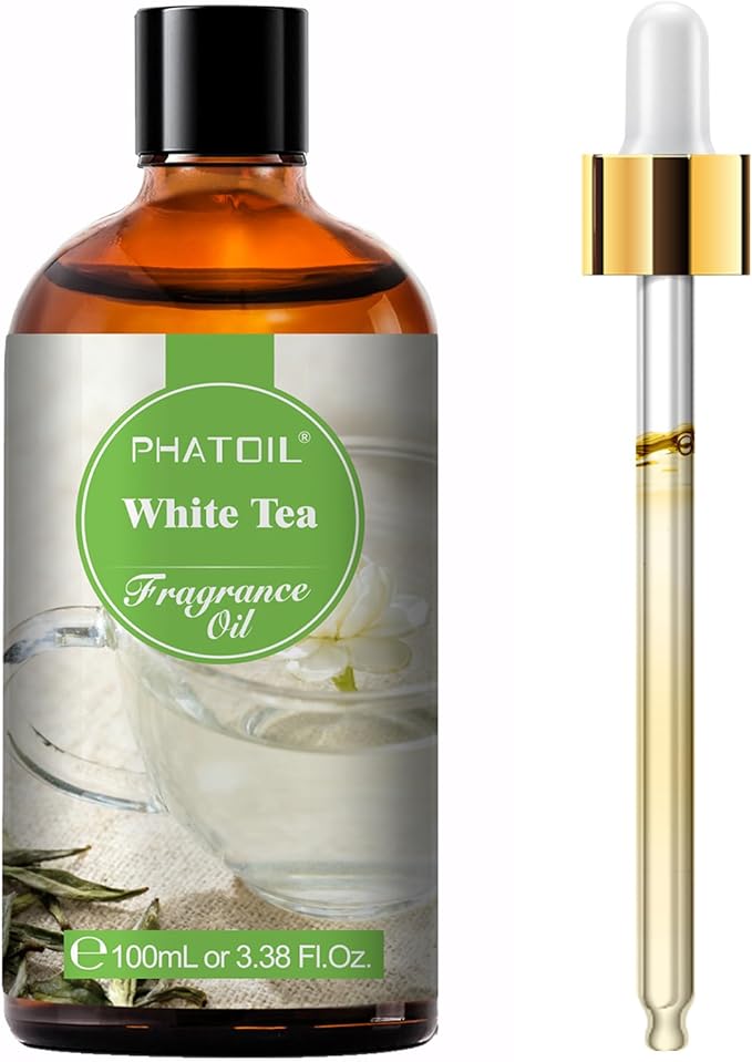 3.38FL.OZ White Tea Fragrance Oils for Aromatherapy, Essential Oils for Diffusers for Home, Perfect for Diffuser, Yoga