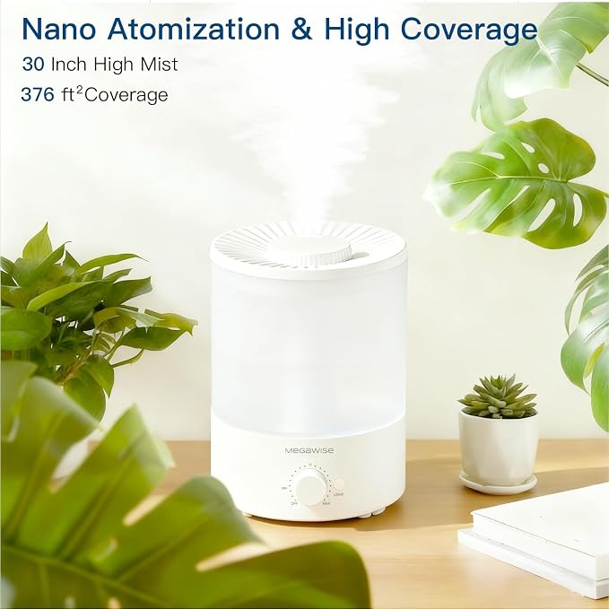 3.5L Cool Mist Humidifier – Whisper-Quiet Ultrasonic Vaporizer for Baby Nursery, Bedroom & Office | Top-Fill Design