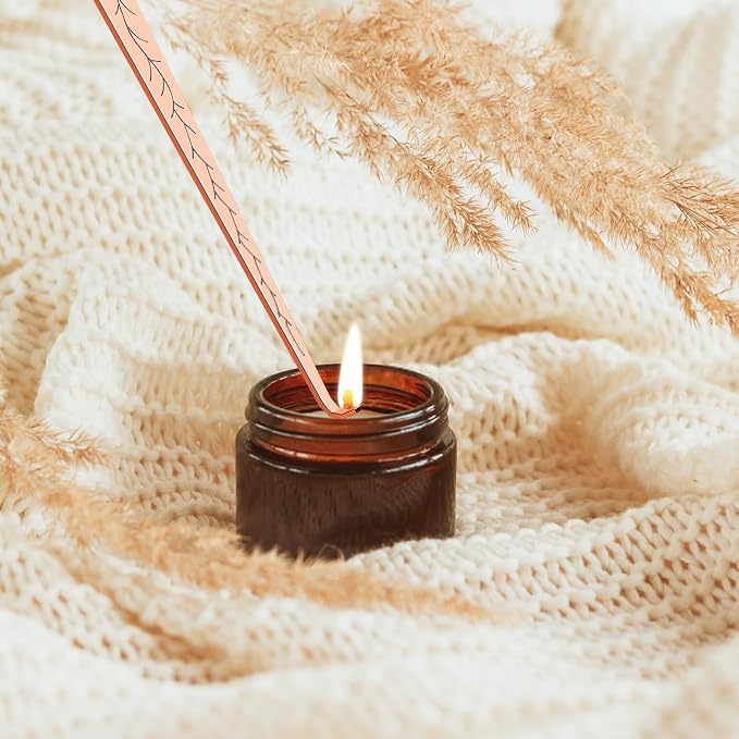 3 in 1 Candle comfort Kit - Wick Trimmer, Snuffer & Dipper Set (Rose Gold) 0 Count 8.3 inch stainless steel, alternate