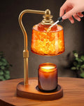 3-in-1 Candle Warmer Lamp with Timer Dimmable, Himalayan Salt Lamp & Passive Diffuser, Gifts for Women, House Warming Gifts