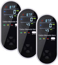 3-in-1 Carbon Monoxide Detectors, Portable Carbon Monoxide Detector for Travel with Temperature & Humidity Display, Carbon