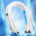 3 in 1 Neck Air Conditioner Portable, 6000mAh Neck Fan with 2 Metal Cooling Plates, Neck Fans that Blow Cold Air Rechargeable
